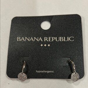 Banana Republic Sparkling Silver Earrings